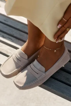 Best Big Star Shoes Zamszowe Mokasyny Damskie Big Star RR274947 Beżowe Beżowy