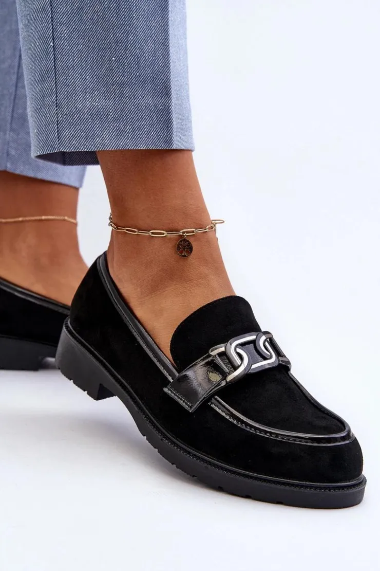 New Damskie buty S.Barski Zamszowe Mokasyny Damskie S.Barski HY350A