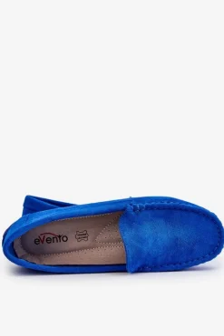 Online Evento Zamszowe Mokasyny Damskie e Morreno Niebieski