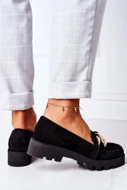 Boto Mokasyny Damskie Zamszowe*Zamszowe Mokasyny Lewski Shoes 3040 Czarne