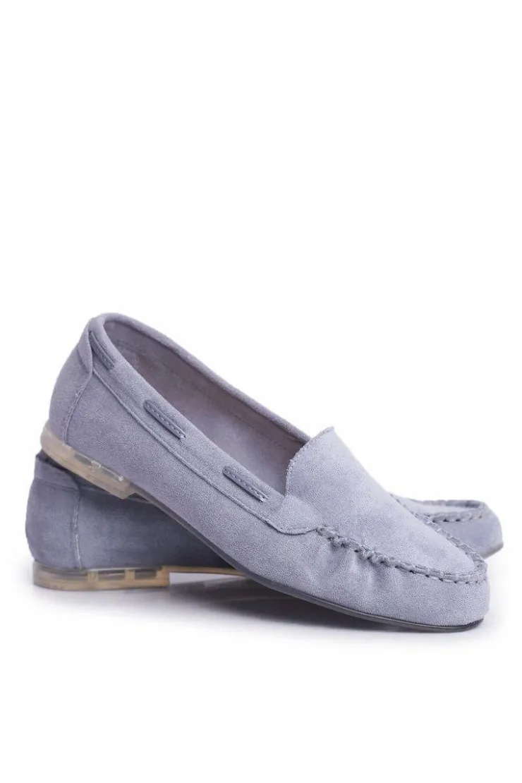 Hot Buty Sergio Leone Zamszowe Mokasyny Sergio Leone MK722 Niebieskie