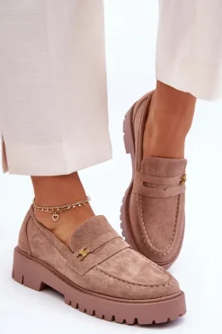 Best Boto Zamszowe Mokasyny Z Ozdobą Brązowe Esperta