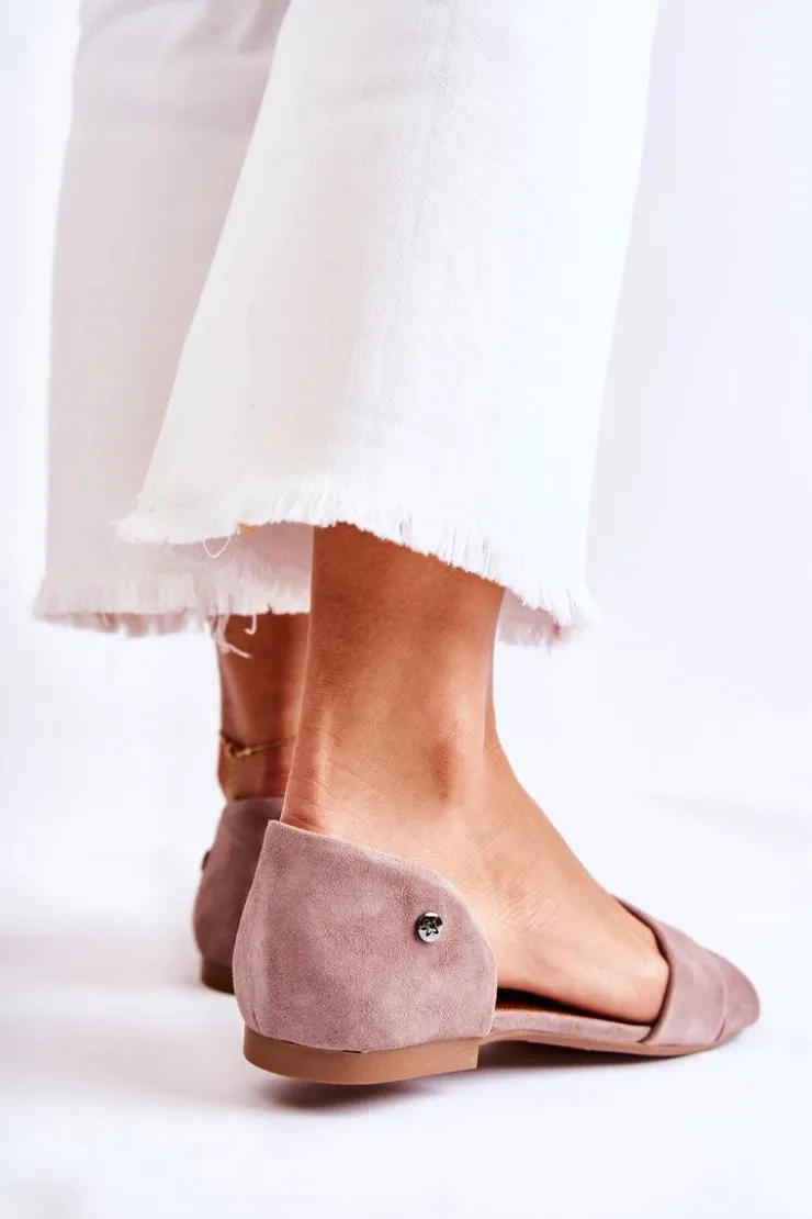 Maciejka Zamszowe Sandały 03615-02 Brązowe